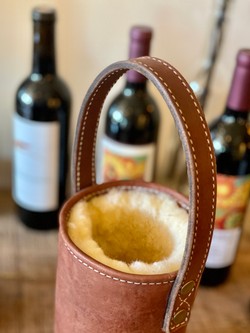 Leather Wine Caddy - Handmade - Don Earl